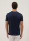 Blue mercerised pure cotton regular-fit T-shirt_2