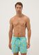 Blue striped swim shorts with lemon print_1