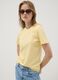 Yellow organic cotton short-sleeve T-shirt_0