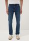 Super skinny blue cotton blend jeans_1