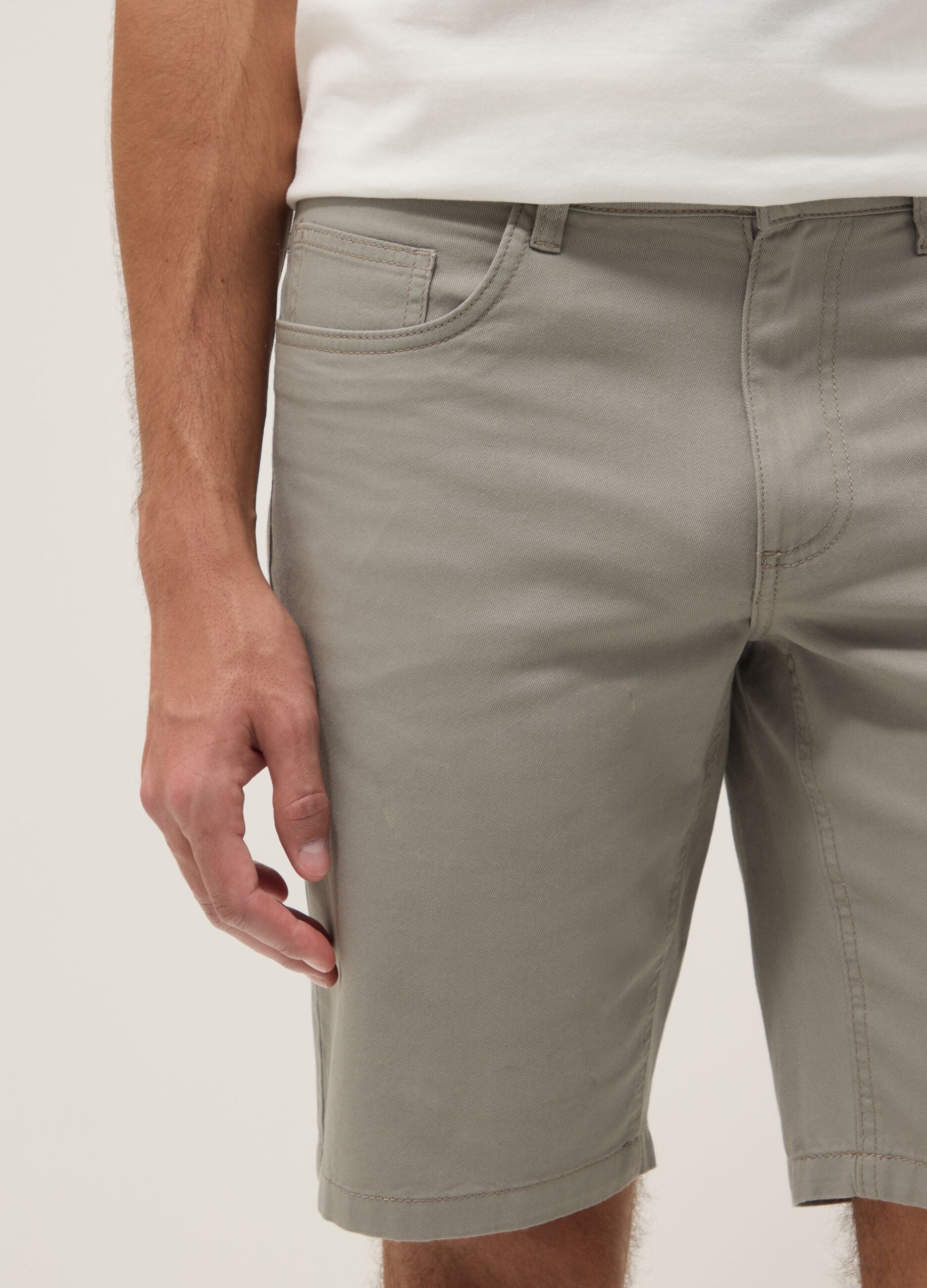 Grey pure cotton shorts