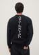 Black cotton-blend sweatshirt with PlayStation print_3
