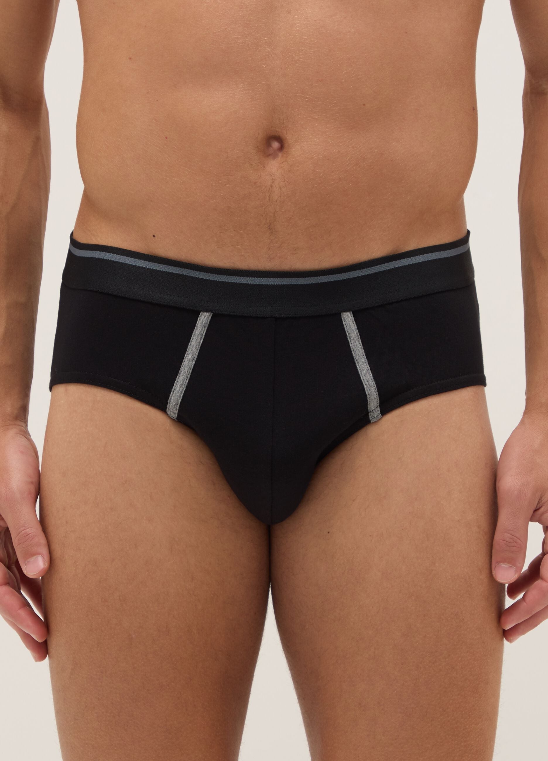 Multicolour regular fit stretch cotton tripack briefs