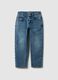 Slim fit stretch denim blue jeans for boys_0