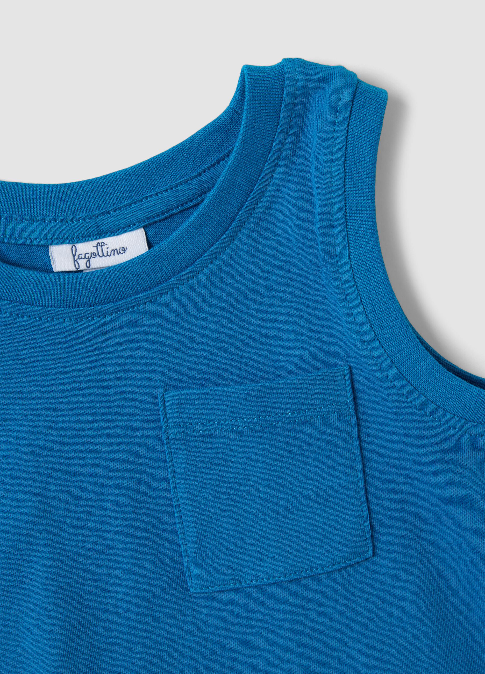 2-pack yellow pure cotton tank tops