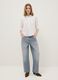 Baggy Jeans in Pure Light Blue Cotton_0