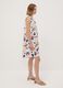 White floral dress in stretch cotton, regular fit_1