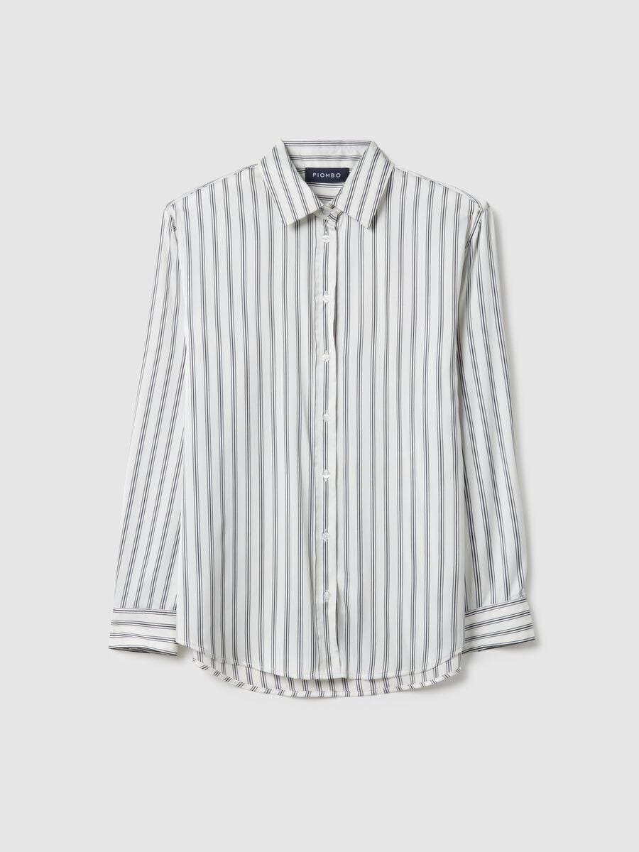 Camicia a maniche lunghe a righe multicolor regular fit_4