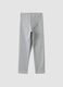 Girls&rsquo; grey skinny leggings in stretch organic cotton_1