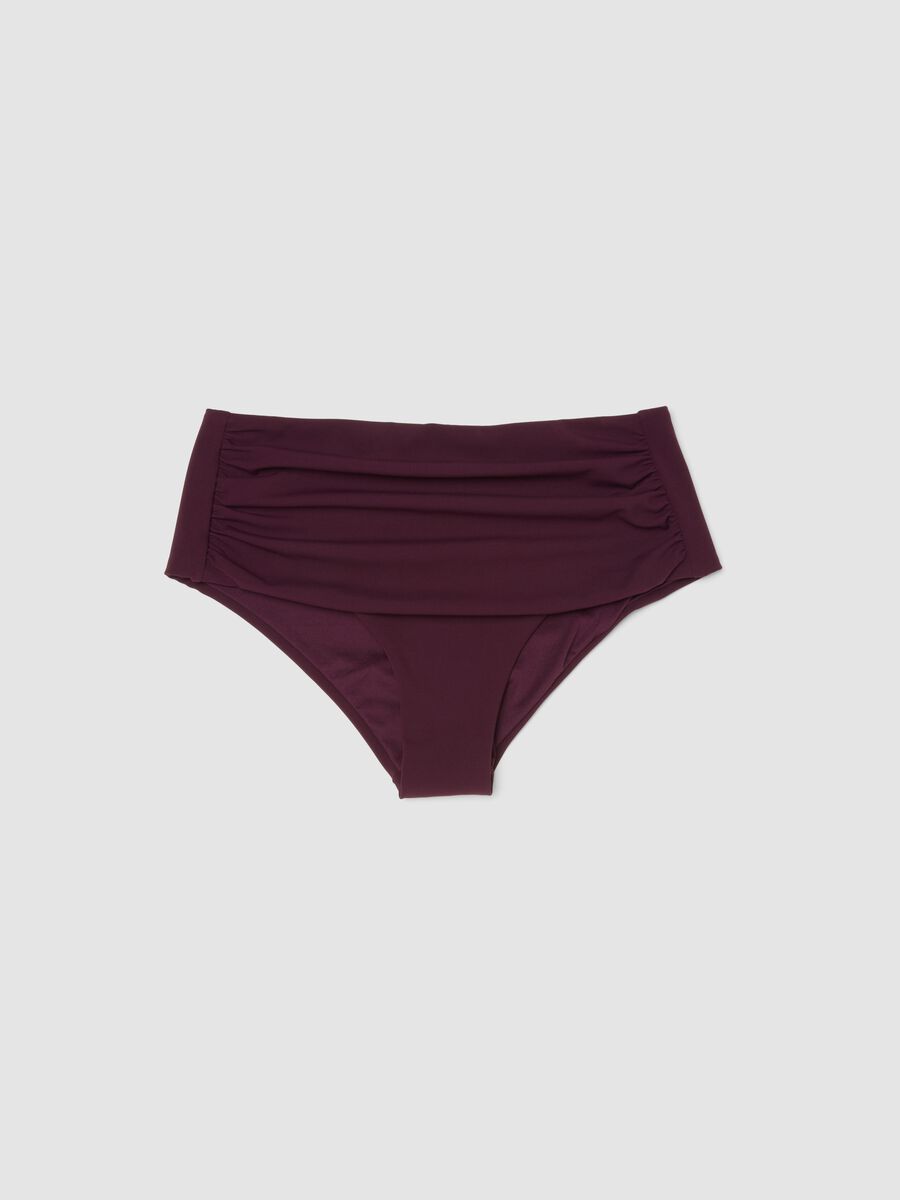 Purple high-waist stretch bikini bottoms with shaping effect_4