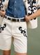 White linen-lyocell blend shorts with contrasting embroidery, regular fit_3