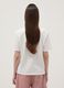 White pure cotton T-shirt with floral print_3