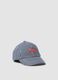 Boys&rsquo; pure cotton multicolour striped baseball cap_0