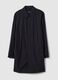 Trench lungo nero regular fit con bottoni_5