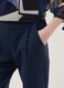 Blue stretch viscose trousers, regular fit_3