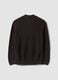 Maglia marrone in puro cotone con colletto polo over fit_6