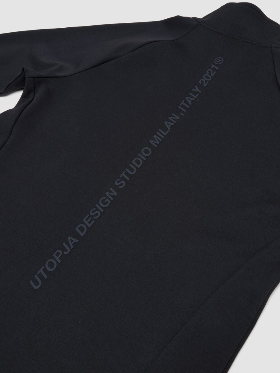 Technical Half-Zip Sweater &ndash; Fitted Black_6