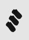 3-pack of black ankle socks in stretch organic cotton_0