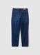Regular tapered pure cotton denim jeans_5
