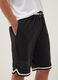Black boys' shorts with elasticated waistband, comfort fit_2