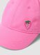 Pink pure cotton baby girl's cap with strawberry_1