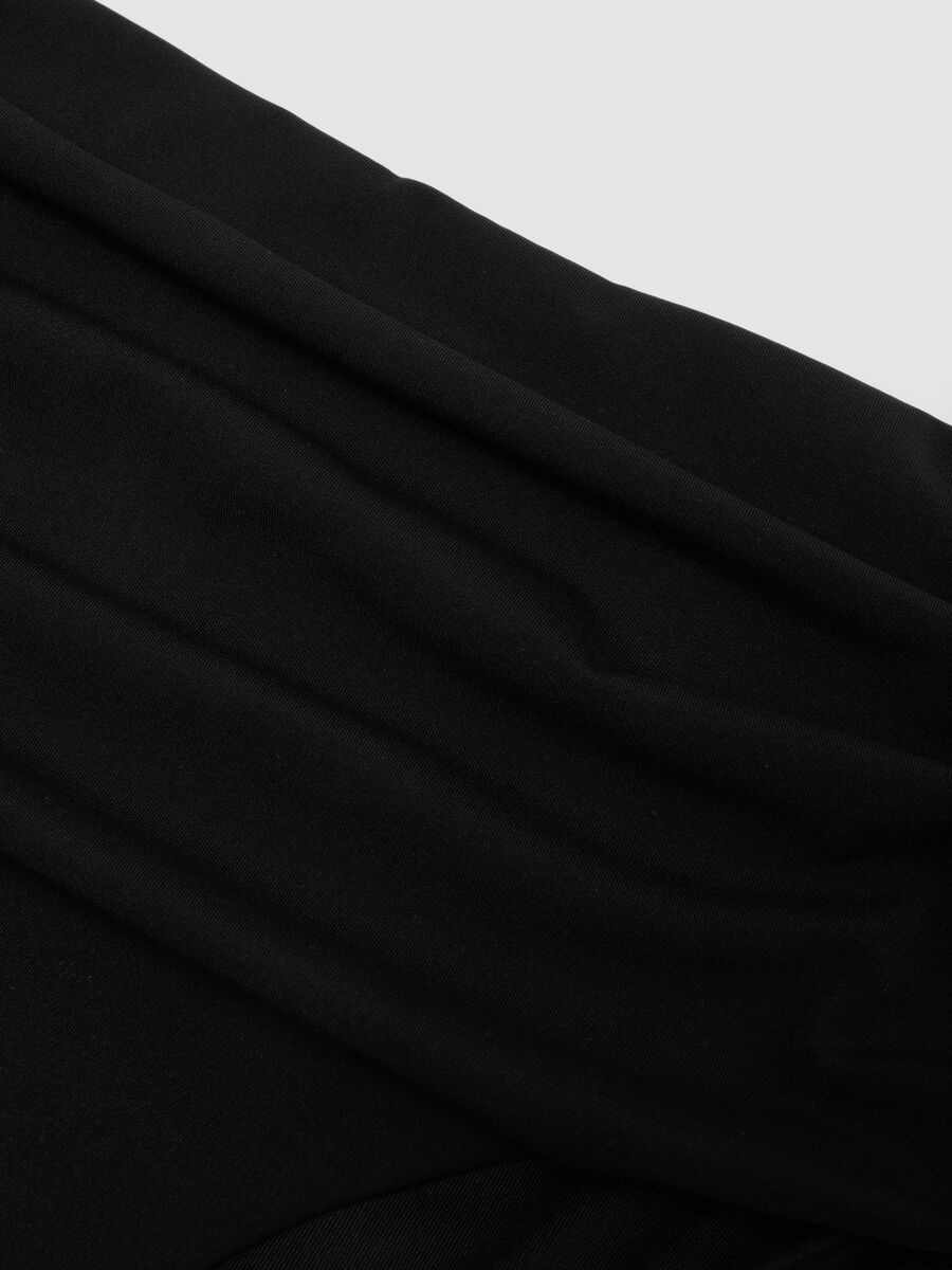 Black high-waisted stretch bikini bottoms with shaping effect_5