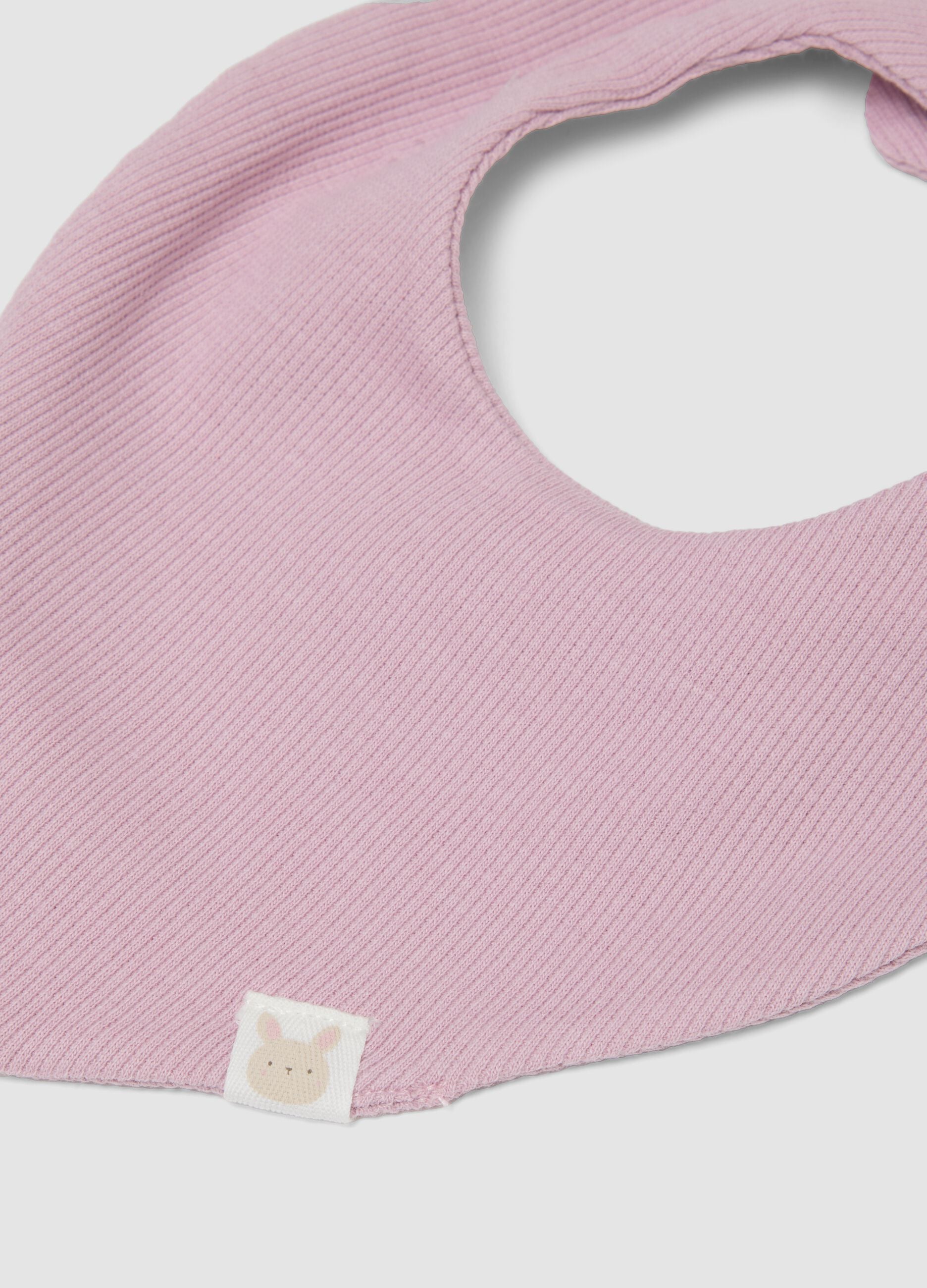 Two-pack of multicolour organic stretch-cotton bibs for baby girl