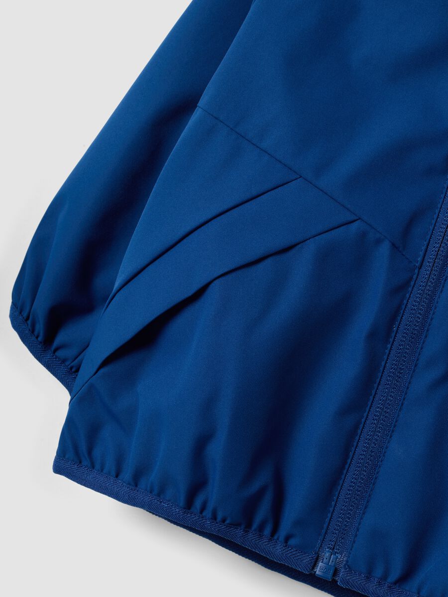 Giacca blu con cappuccio e zip regular fit per bimbo_2