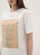 White pure cotton T-shirt with floral print_2