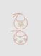 Multipack of colourful pure cotton baby bibs with ties_0