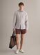 Brown swim shorts with elasticated waistband and drawstring_0