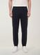 Navy blue relaxed-fit stretch joggers_1