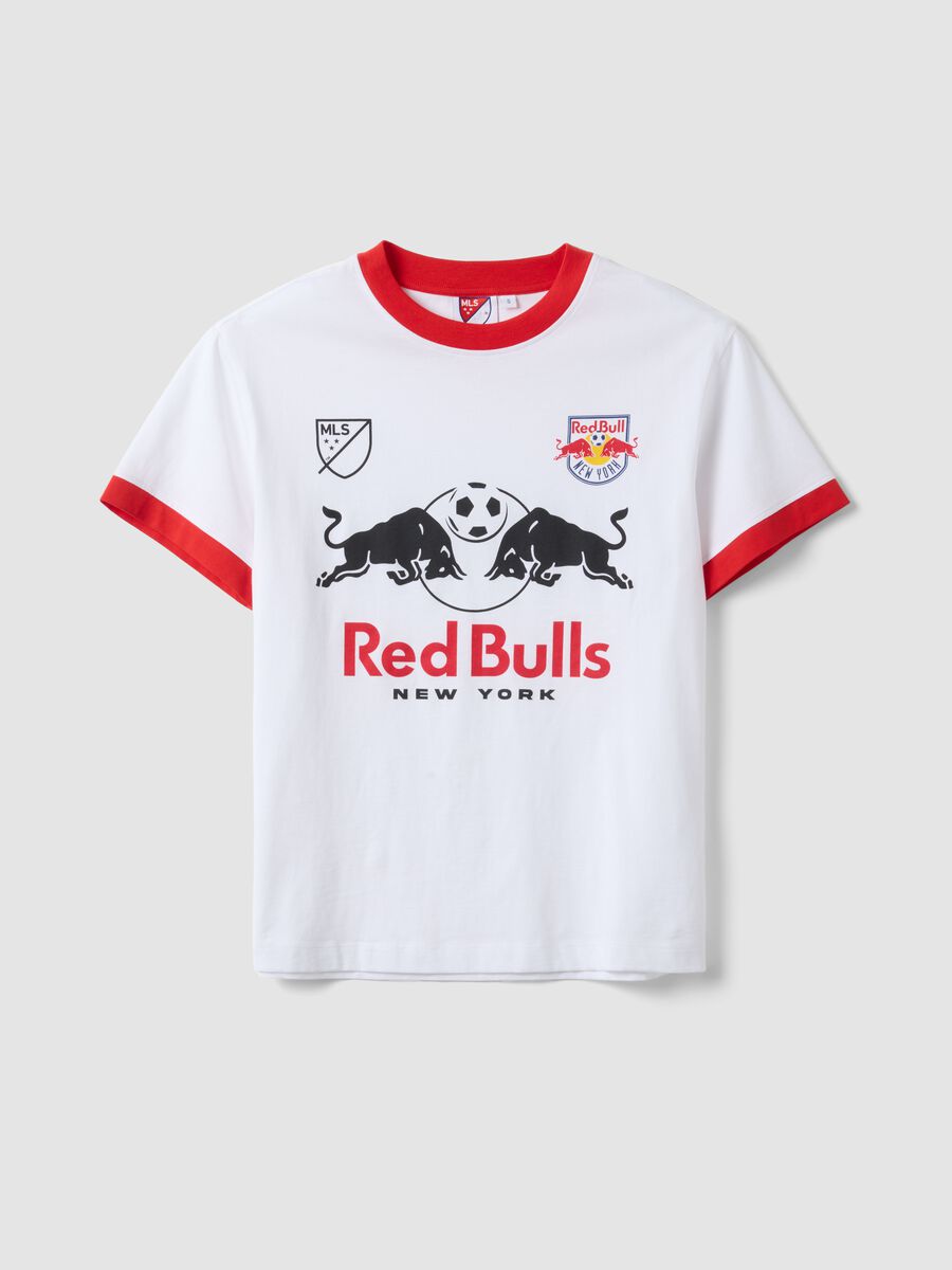 Regular fit multicolour stretch cotton T-shirt with Red Bulls print_4