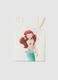Girls' white cotton stretch top with Disney print_0