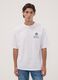 White pure cotton T-shirt with Celtics print_2