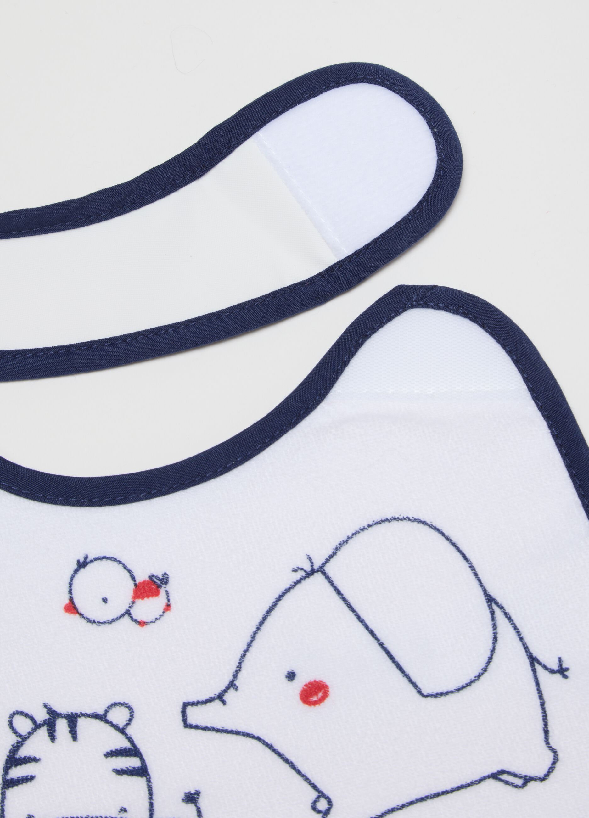Multicolour Cotton Bibs Tripack for Baby Girls
