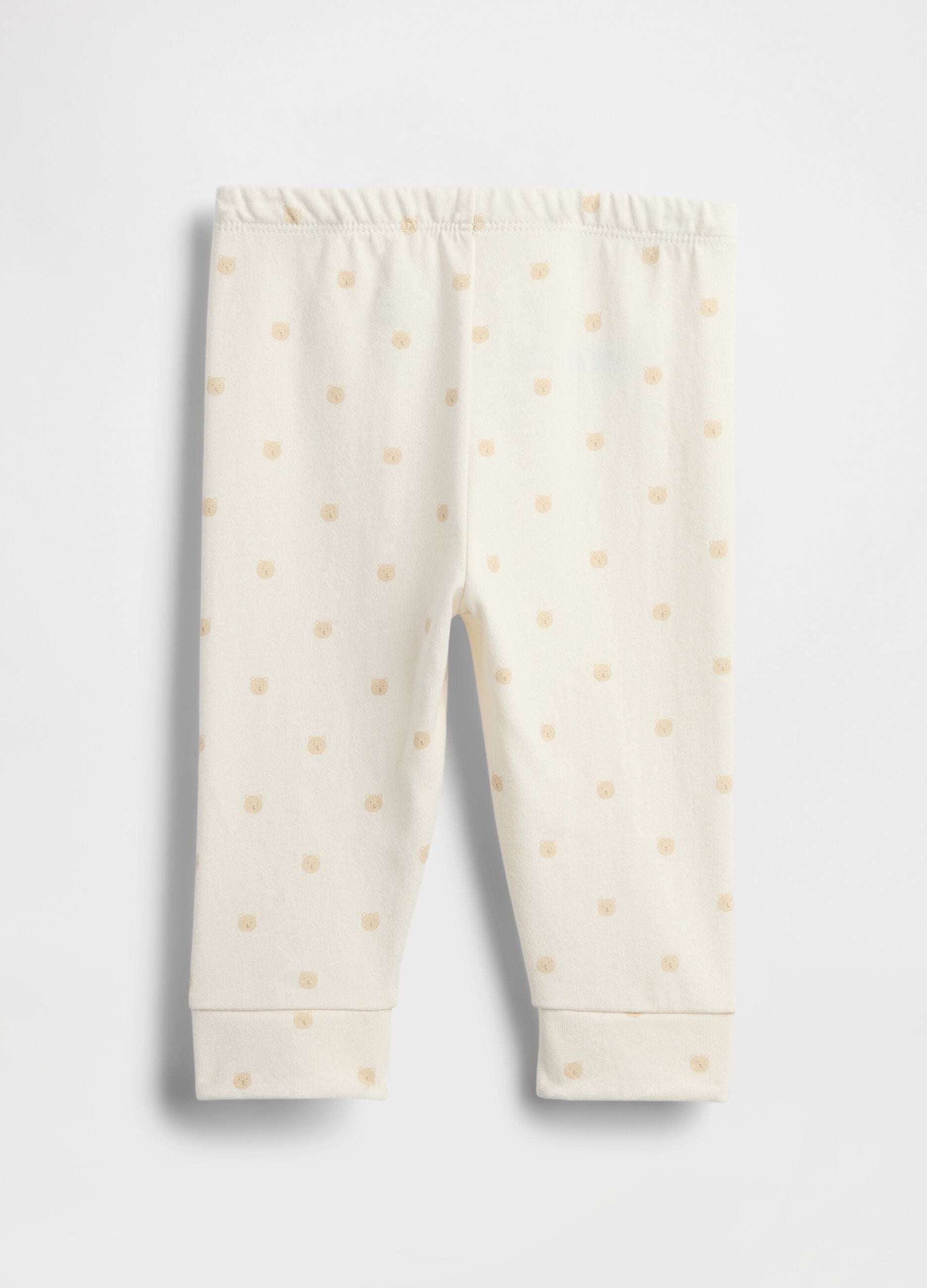 White cotton trousers for infants
