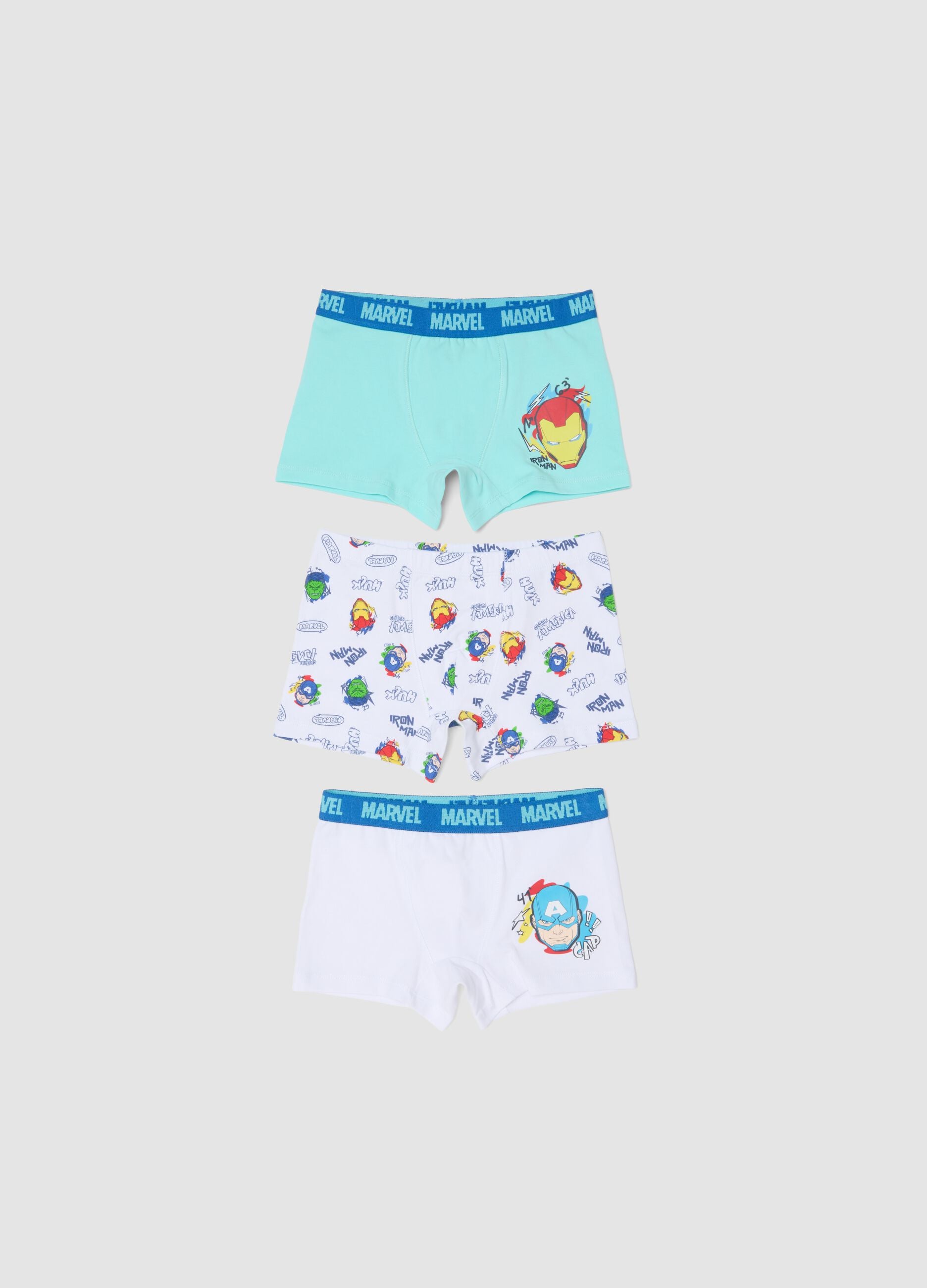 3-pack of multicolour organic cotton boxers