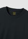 Black long-sleeve crew-neck T-shirt in 100% organic cotton_1