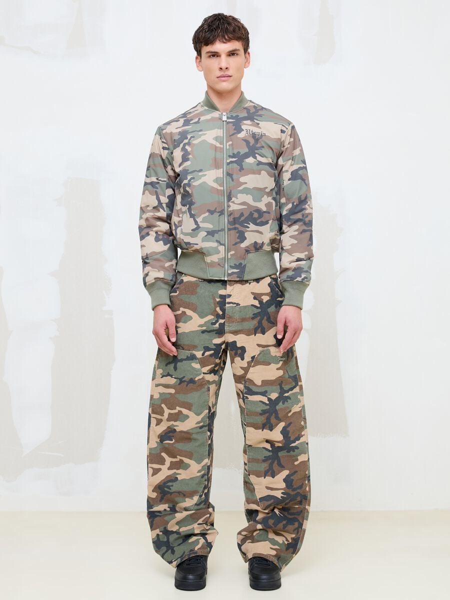 Nylon Camo Bomber Jacket_2