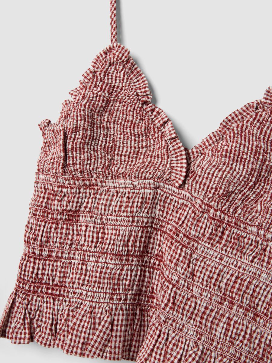 Tank top in puro cotone a righe multicolor slim fit_5