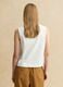 White cotton tank top with regular fit and embroidery_2