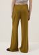 Yellow viscose and linen blend jogger trousers, relaxed fit_2