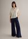 Beige Regular Fit Polo with Elbow-Length Sleeves_1