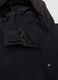 Black water-repellent hooded jacket with zip, regular fit ALTAVIA STUDIO_8