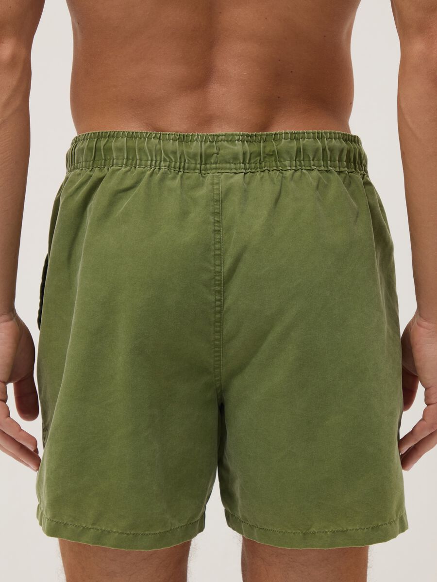 Sea-green boxer swim shorts with drawstring_2