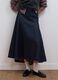 Pure cotton denim midi skirt_2