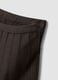 Brown micro-check pleated skirt in stretch viscose_5