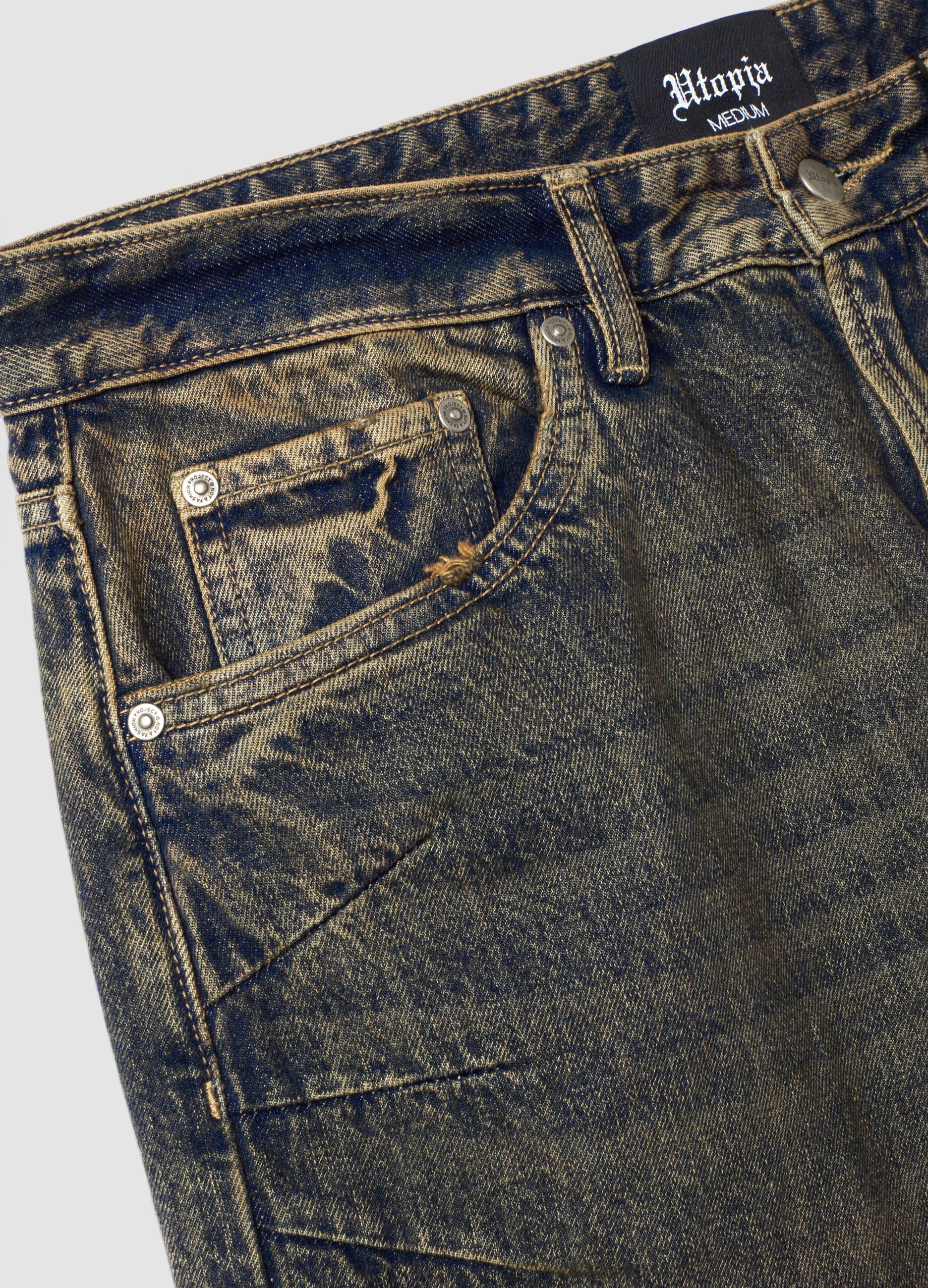 Vintage Wide-Leg Denim in Dark Blue