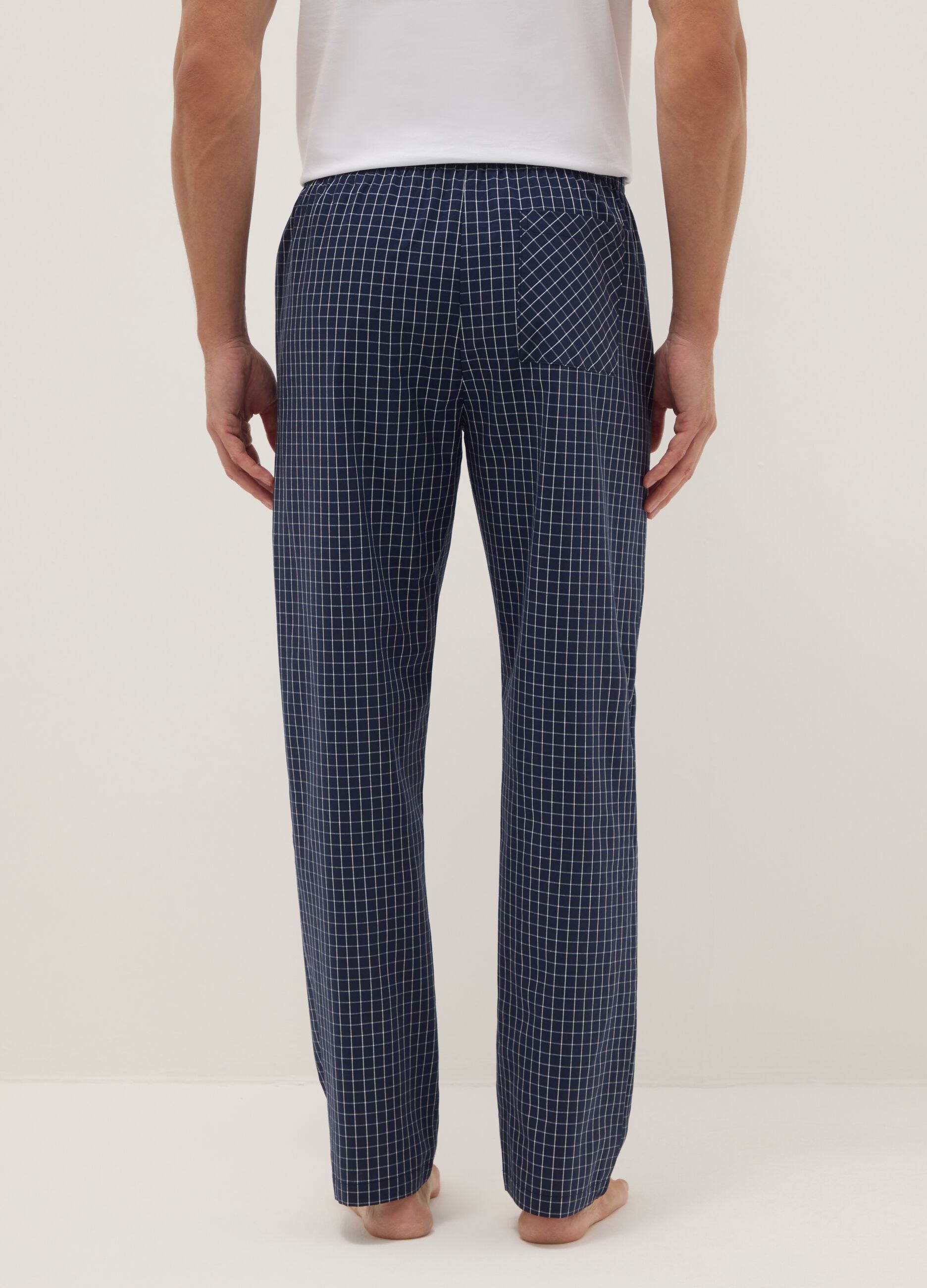 Multicolour Check Pure Cotton Pyjama Trousers Regular Fit
